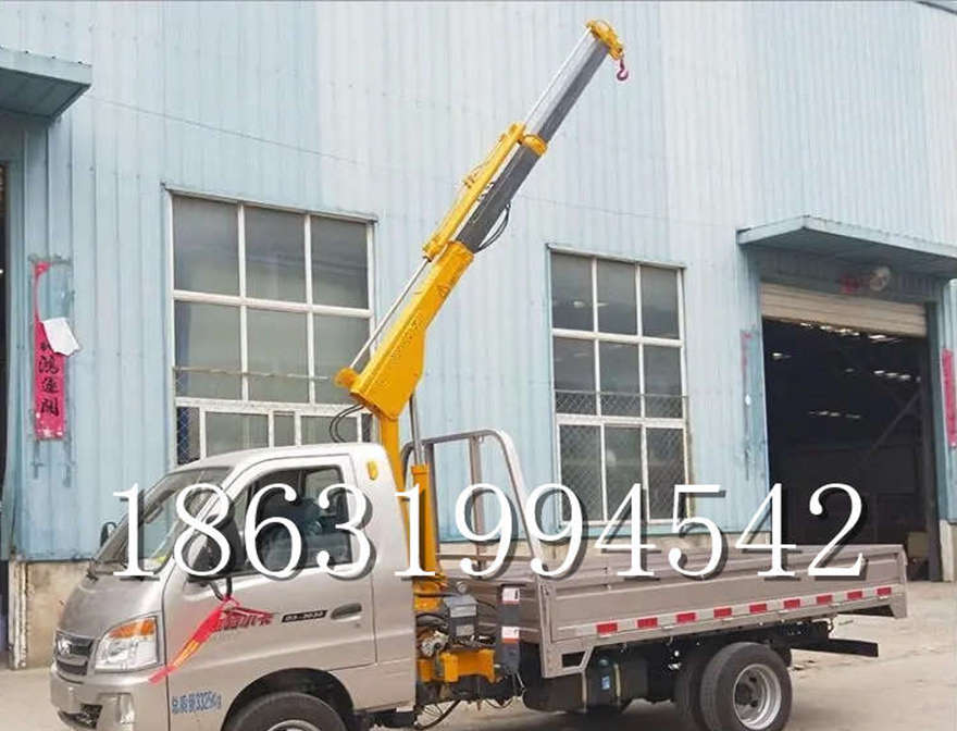 阿里山乡随车吊机出租货车起重机1吨电动吊机随车吊机仓库小型12V24V1吨随车吊移动